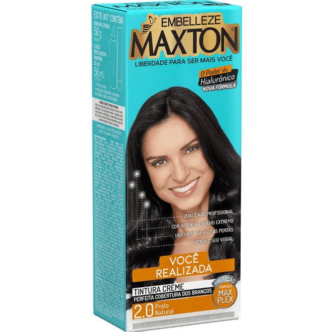 Tintura Maxton Nº 2.0 Preto Natural