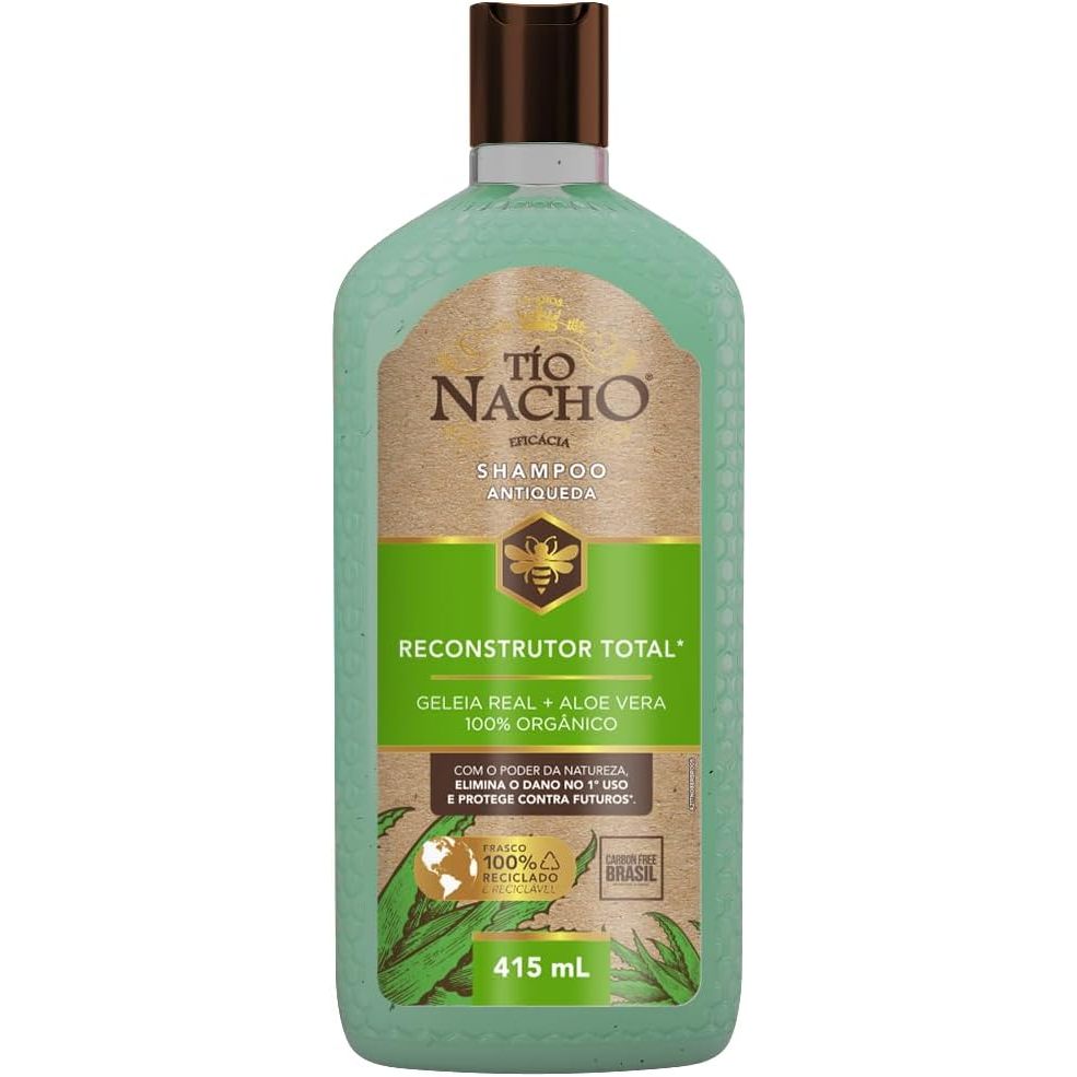 Shampoo Tio Nacho Antiqueda Reconstrutor com 415ml em Oferta na Shopee