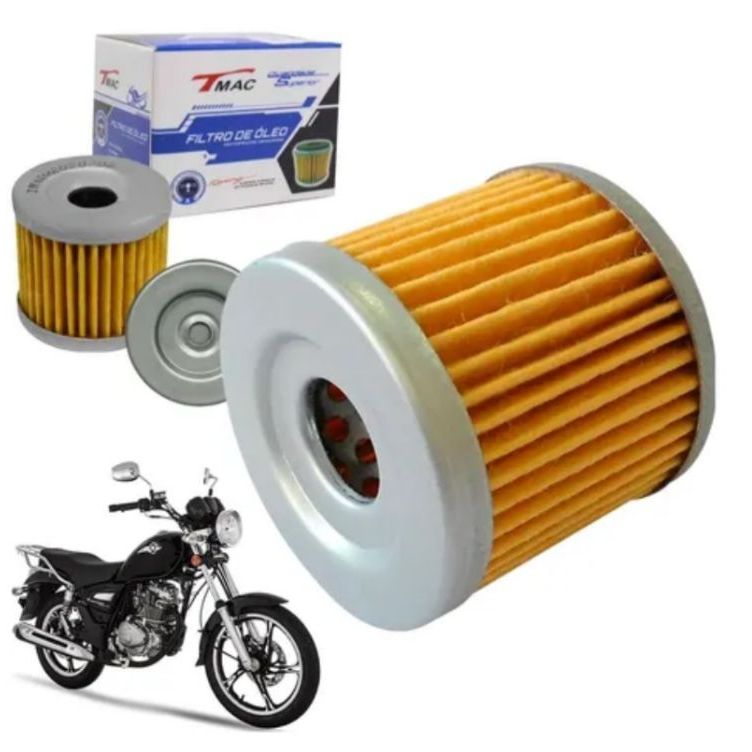 Filtro de óleo p/moto Suzuki En 125 Yes  05/12 - En 125 Yes Se 11/16 - En 125 Yes Cargo 2012 - intruder 125 02/16