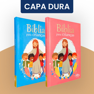 1 a 5 uni - Bíblia para Crianças Ilustrada Infantil Menino e Menina - Azul e Rosa - Para Crianças em Oferta na Shopee