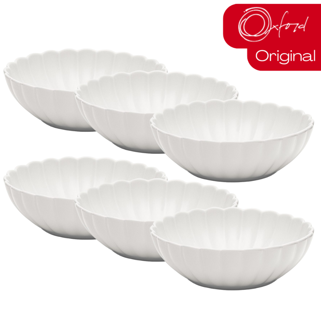 Jogo 6 Pratos Fundos Flora Camelia 20cm Porcelana Oxford Bowl Tigela em Oferta na Shopee