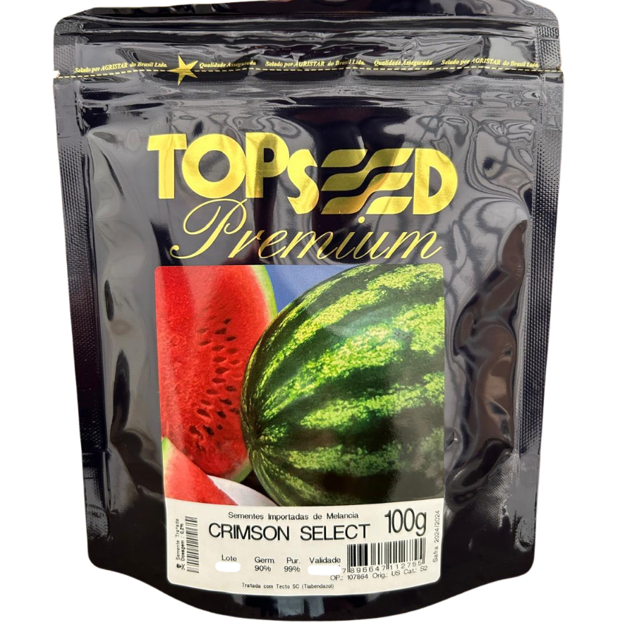 2.700 aprox. Sementes Melancia Crimson Select 100g Topseed Premium em Oferta na Shopee