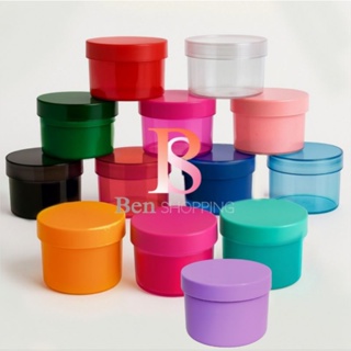 50 caixinha acrilico redonda transparente 6x4 - coloridas - embalagem para lembrancinhas,brindese festas em Oferta na Shopee