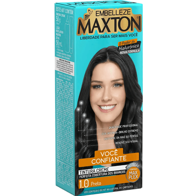 Tintura Maxton Mini Nº 1.0 Preto