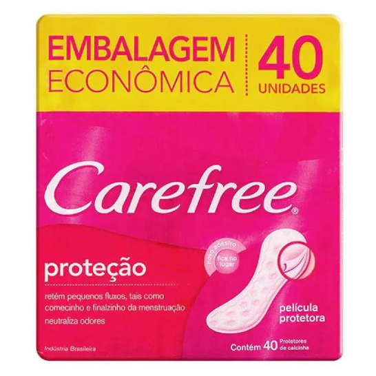 Protetor Diário Carefree Proteção com Perfume 40 unidades em Oferta na Shopee