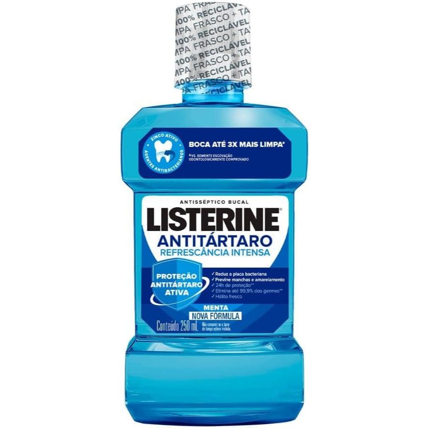 Enxaguante Bucal Listerine Tartar-Control 250ml em Oferta na Shopee