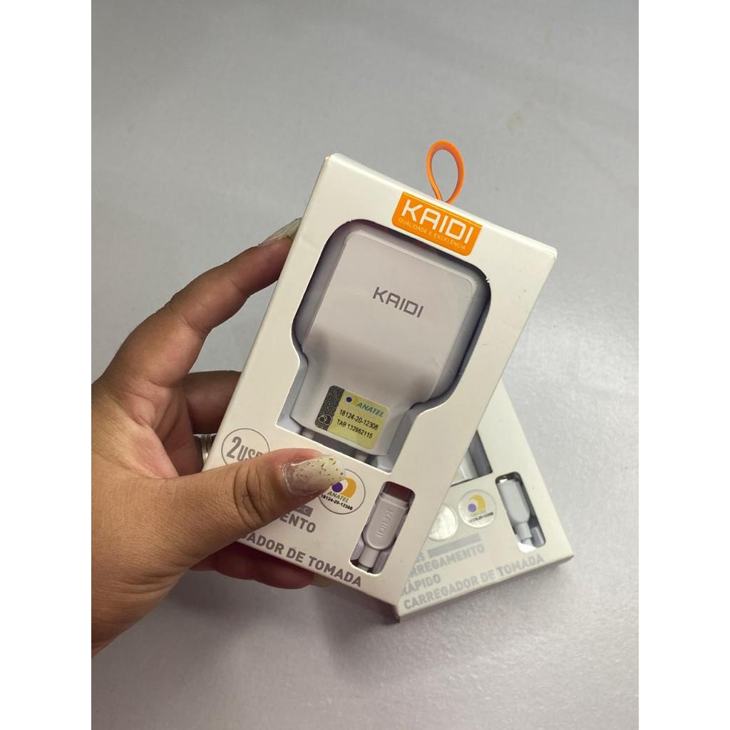 carregador original kaidi carregador completo carregador tipo c carregador turbo original