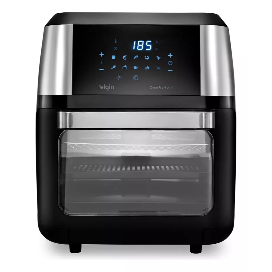 Fritadeira Air Fryer Oven Fry 4 em 1 12 Litros 1.800W Elgin Cor Preto 127V