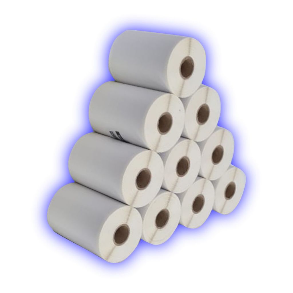 10 Rls Etiqueta 100x30 10x3 Couche Adesiva Zebra Argox Elgin em Oferta na Shopee