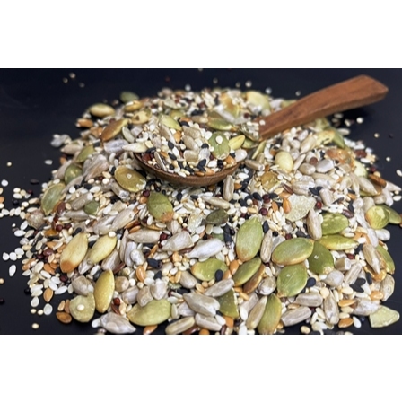 Mix Low Carb de Sementes Abóbora/Girassol/Gergelim/Linhaça Dourada/Chia