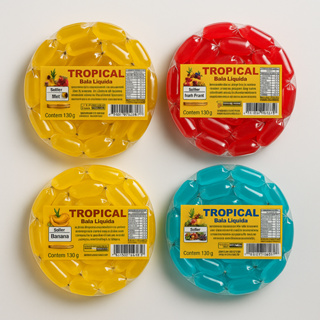 Bala Liquida Tropical 100gr em Oferta na Shopee