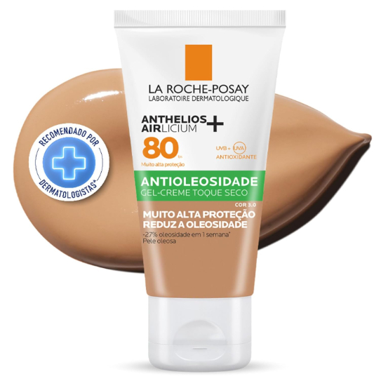 Protetor Solar Facial Anthelios Airlicium+ La Roche-Posay FPS 80 Cor 3.0 40g em Oferta na Shopee