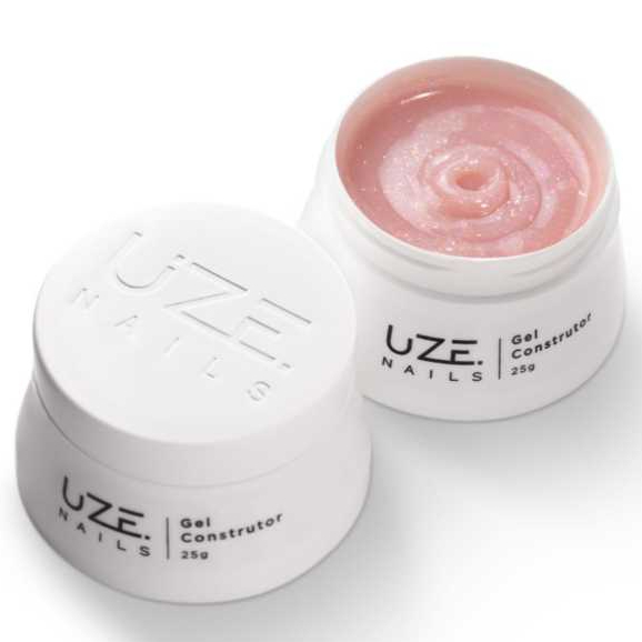 Gel Uze Nails Luminous Star Nude Glitter 25g LIVRE TPO HEMA Cabine Led/Uv Mousse Estatic Baby Boomer