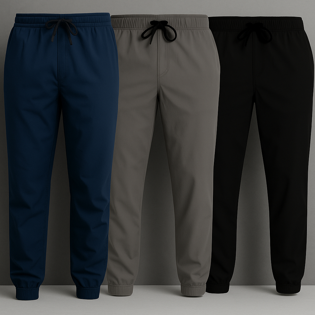 Kit 3 Calças Masculinas Academia Tactel Poliéster Elastano – Treino Corrida Fitness Inverno Frio em Oferta na Shopee