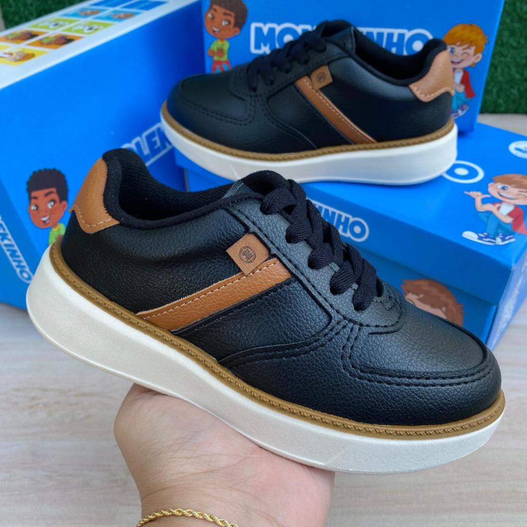 Tênis Infantil Menino Molekinho Casual Confortável Estilo