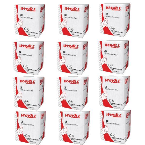 Panos de Limpeza Wypall Wipers L30 90 Folhas - 12 Pacotes