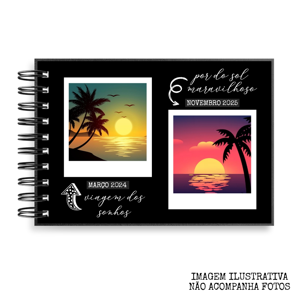 Kit para Scrapbook com Álbum de Fotos + Caneta + Adesivos · foto 2
