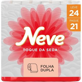 PAPEL HIGIENICO NEVE TOQUE SEDA 24 ROLOS em Oferta na Shopee