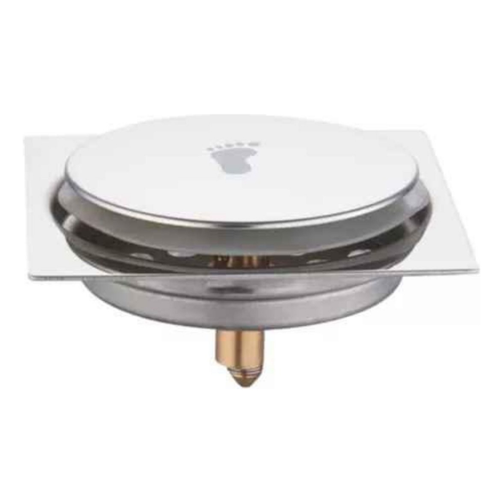 Ralo Click Inteligente Eurofix Luxo Aço Inox 10x10 Cromado