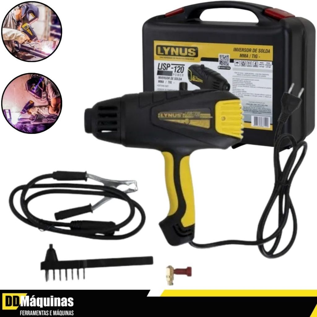 Inversora De Solda 120A Tipo Pistola Para Eletrodo E TIG 220V - LYNUS - Home & Living