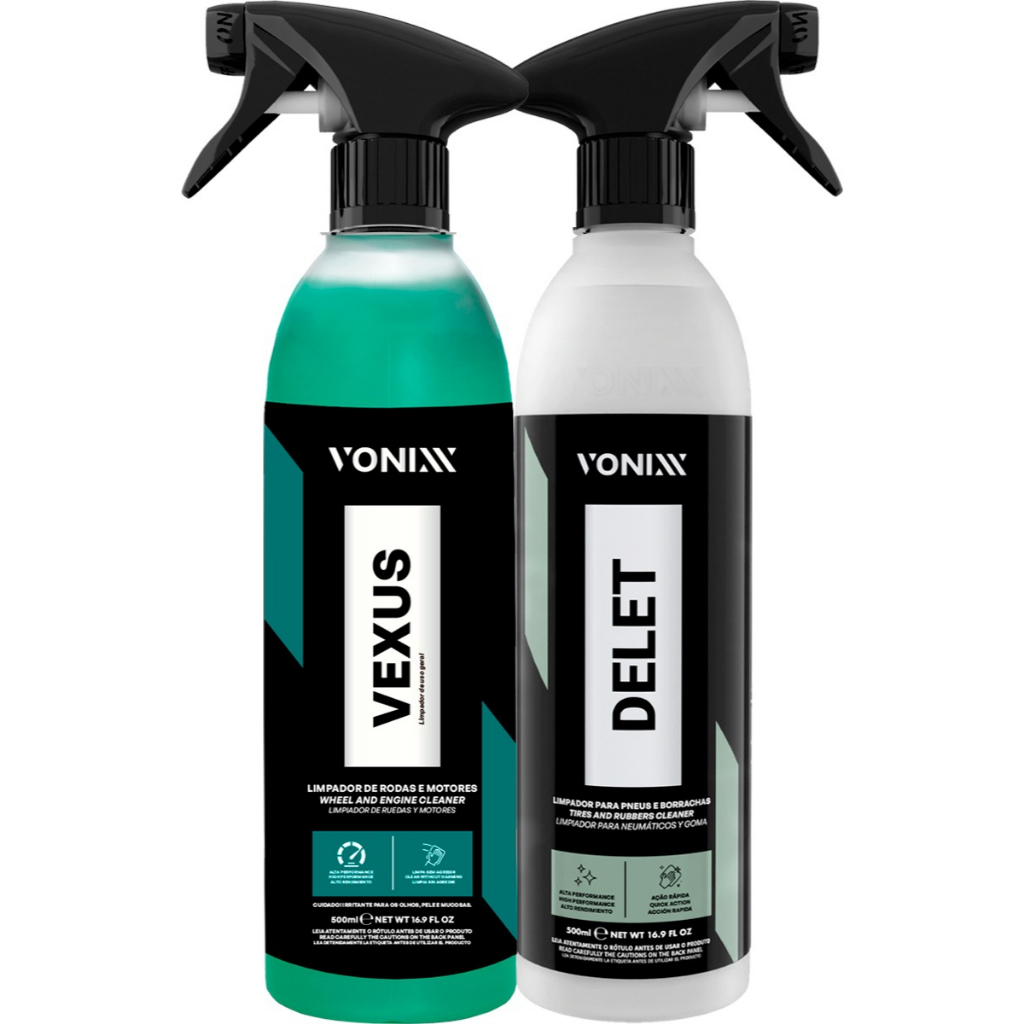 Vexus Vonixx Limpador Limpa Rodas Motor + Delet Limpa Pneu em Oferta na Shopee