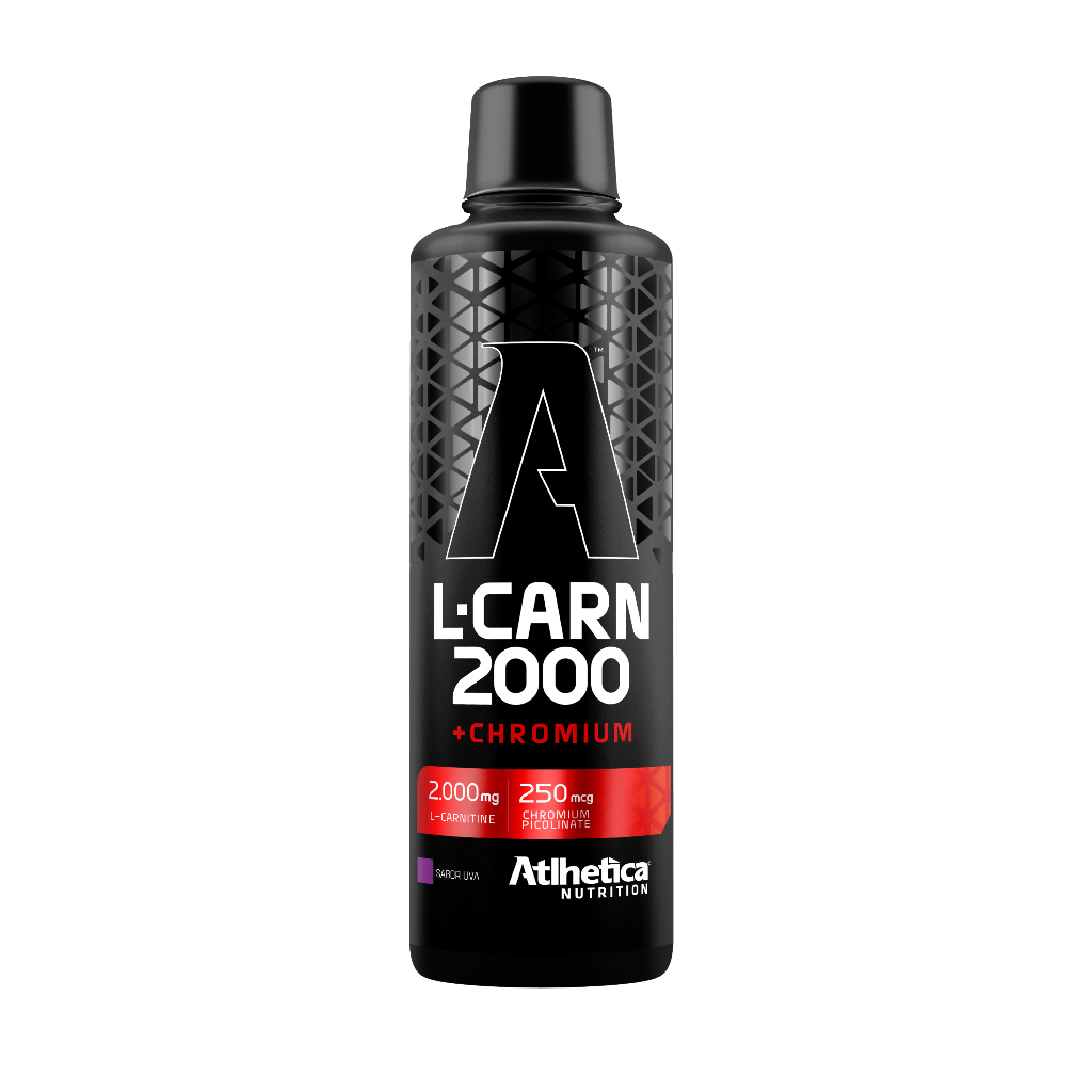 L-Carnitine 2000 Atlhetica Nutrition 480ml Uva – Suplemento Alimentar Líquido L-Carnitina