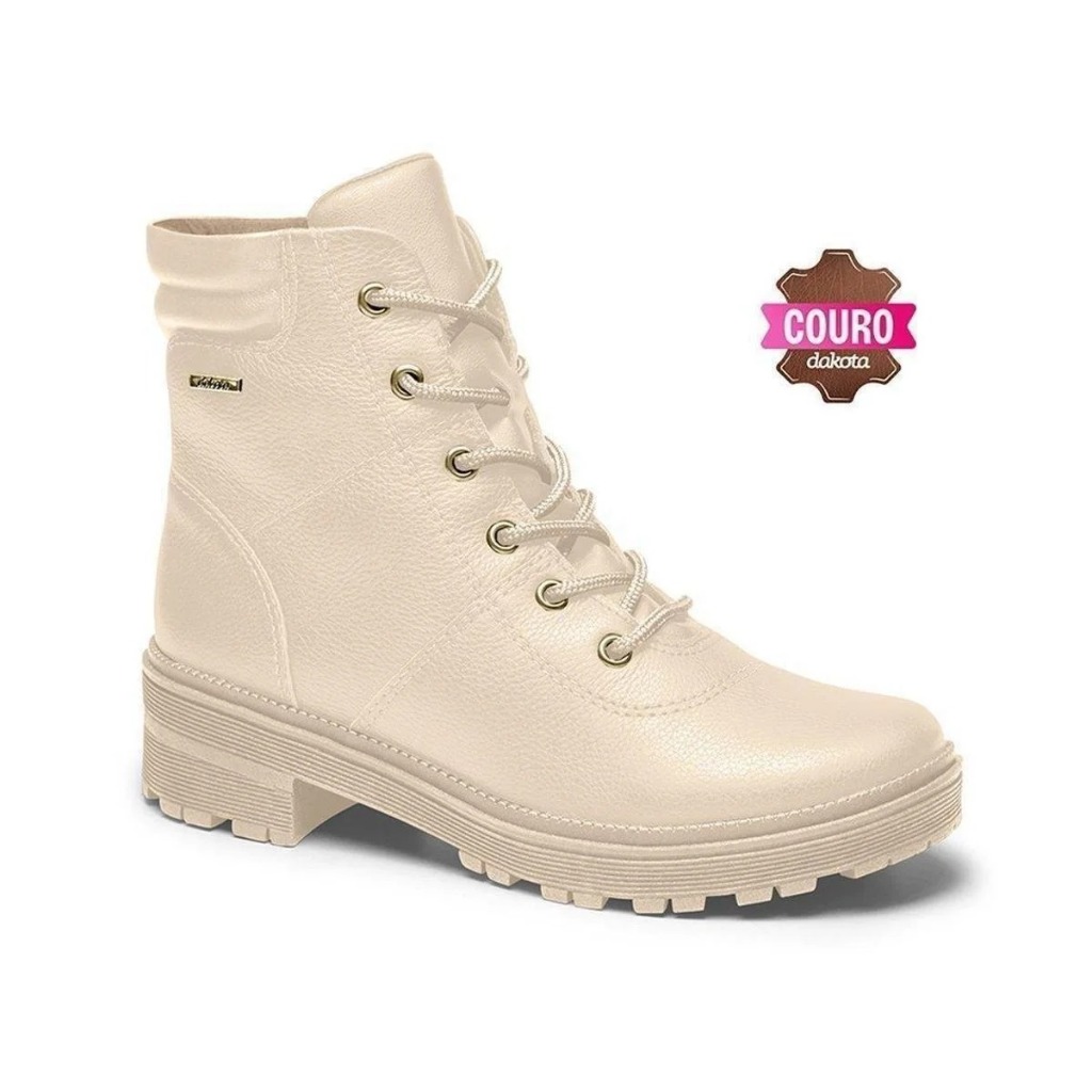 Bota Couro Coturno Cano Curto Dakota Tratorada