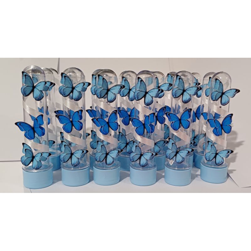 Tubete borboleta 3D 20 unidades