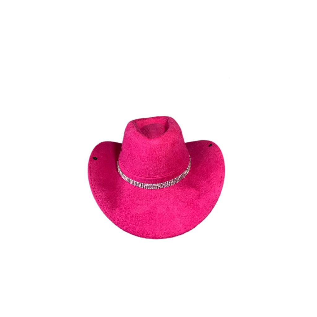 Chapéu Rosa Pink Ana Castela Cowtry Rodeio Vaqueira Fantasia Festa Peao