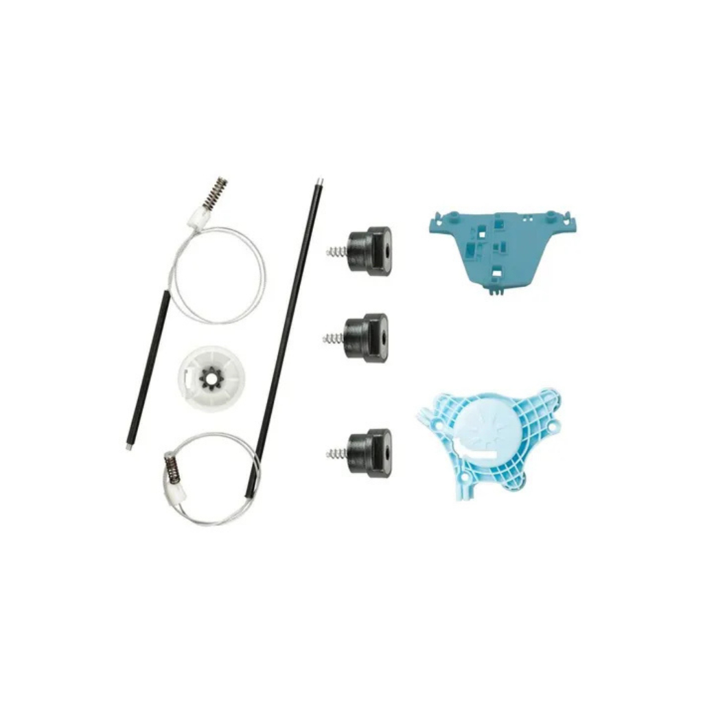 Kit Cabo De Aço Reparo Máquina Vidro Elétrico Fox Dianteiro Esquerdo Completo