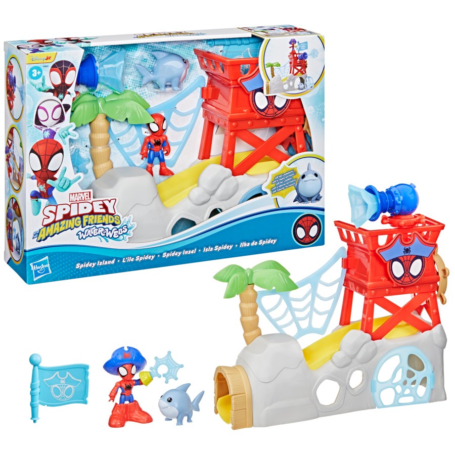 Brinquedo Spidey & Seus Amigos Espetaculares Marvel  Playset Ilha do Spidey - Hasbro G0661