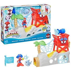 Brinquedo Spidey & Seus Amigos Espetaculares Marvel Playset Ilha do Spidey - Hasbro G0661