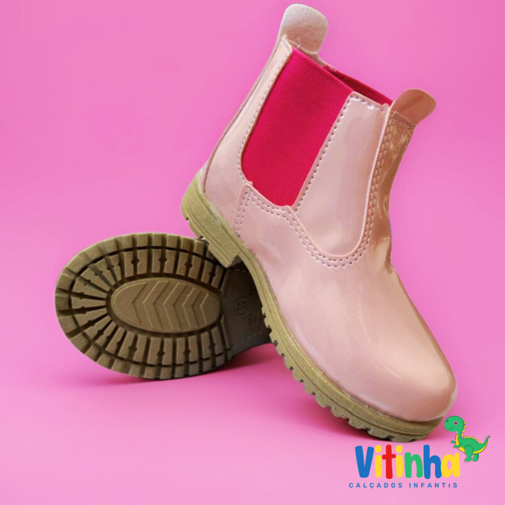 Botinha Jeca Menina Infantil Bota Princesa Bebê  Cowntry B50 ROSA