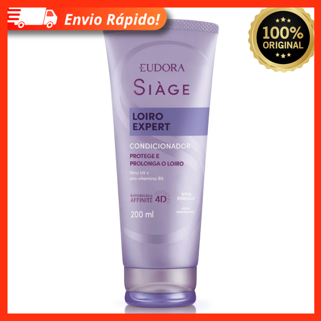 Condicionador Siàge Loiro Expert V3 200ml - Protege e Prolonga o Loiro - Eudora