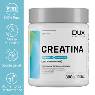 Creatina Monohidratada Sem Sabor Pote 300G Alta Pureza - DUX NUTRITION em Oferta na Shopee