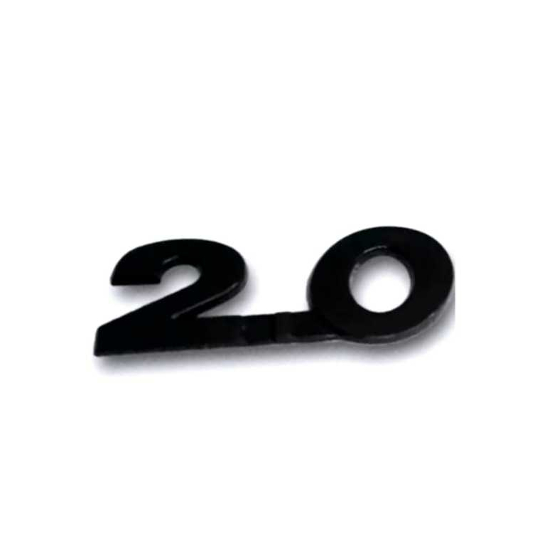 EMBLEMA 2.0 VOLKSWAGEN JETTA GOLF BORA POLO PASSAT BLACK PIANO PRETO