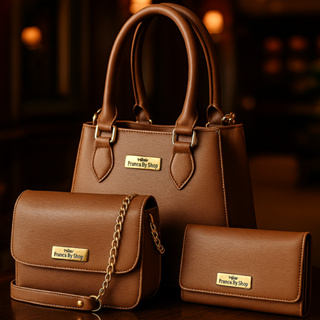 Kit 3 Peças Bolsa Feminina Media Elegante Atacado Revenda em Oferta na Shopee