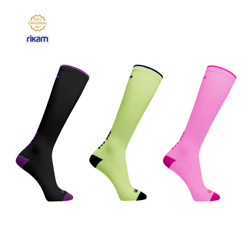 Kit 2 Meias Cano Longo de Compressão de Poliamida Feminina - Rikam
