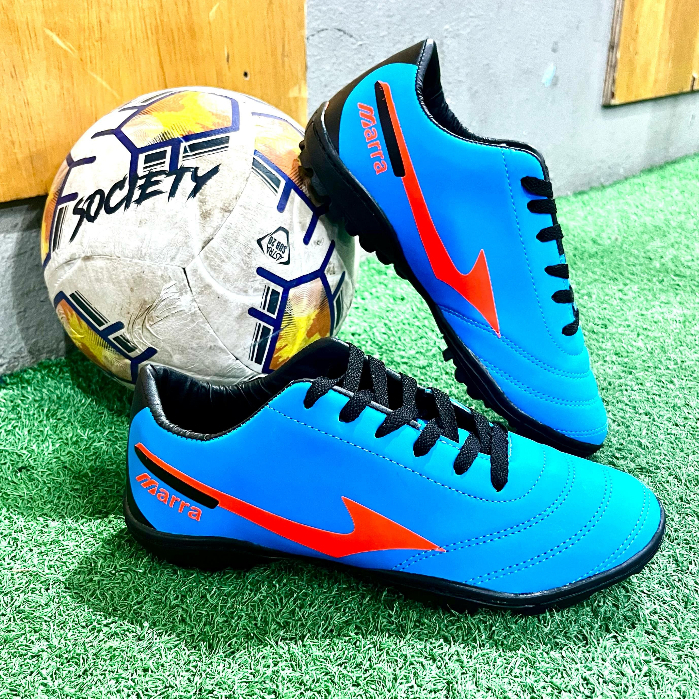 Tênis Chuteira M2 AZUL CELESTE _SOCIETY e FUTSAL ⚽RÁPIDO ENVIO✅ Super Reforçada Costurada Quadra PROMOÇÃO