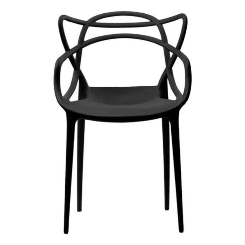 Cadeira Allegra Estrutura Cor Preto Escritório Jantar  Unidade 1 Escritório Jardim