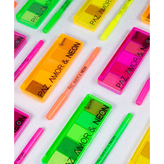 Kit 2 Paletas de Sombras Paz, Amor & Neon L3202 Luisance- Cores Vibrantes