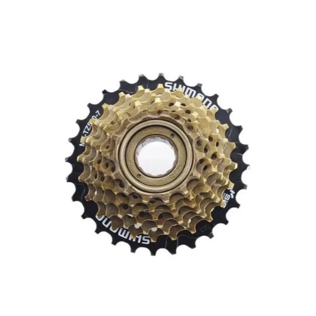 Catraca Roda Livre Shimano Tz500 7v 14/28 Dentes P/ Cubo de Rosca Bike Mtb Ou Speed Aro 26 e 29