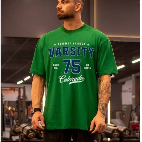 Camiseta Treino Fitness Gym Camisa Tshirt 100% Algodão Academia Musculação Estampada Varsity Numero