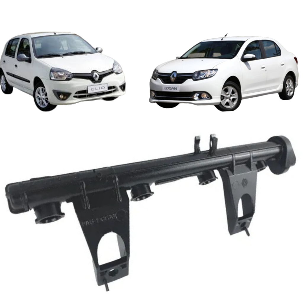 Flauta De Bico Injetor Renault Logan Sandero Clio 1.0 16v