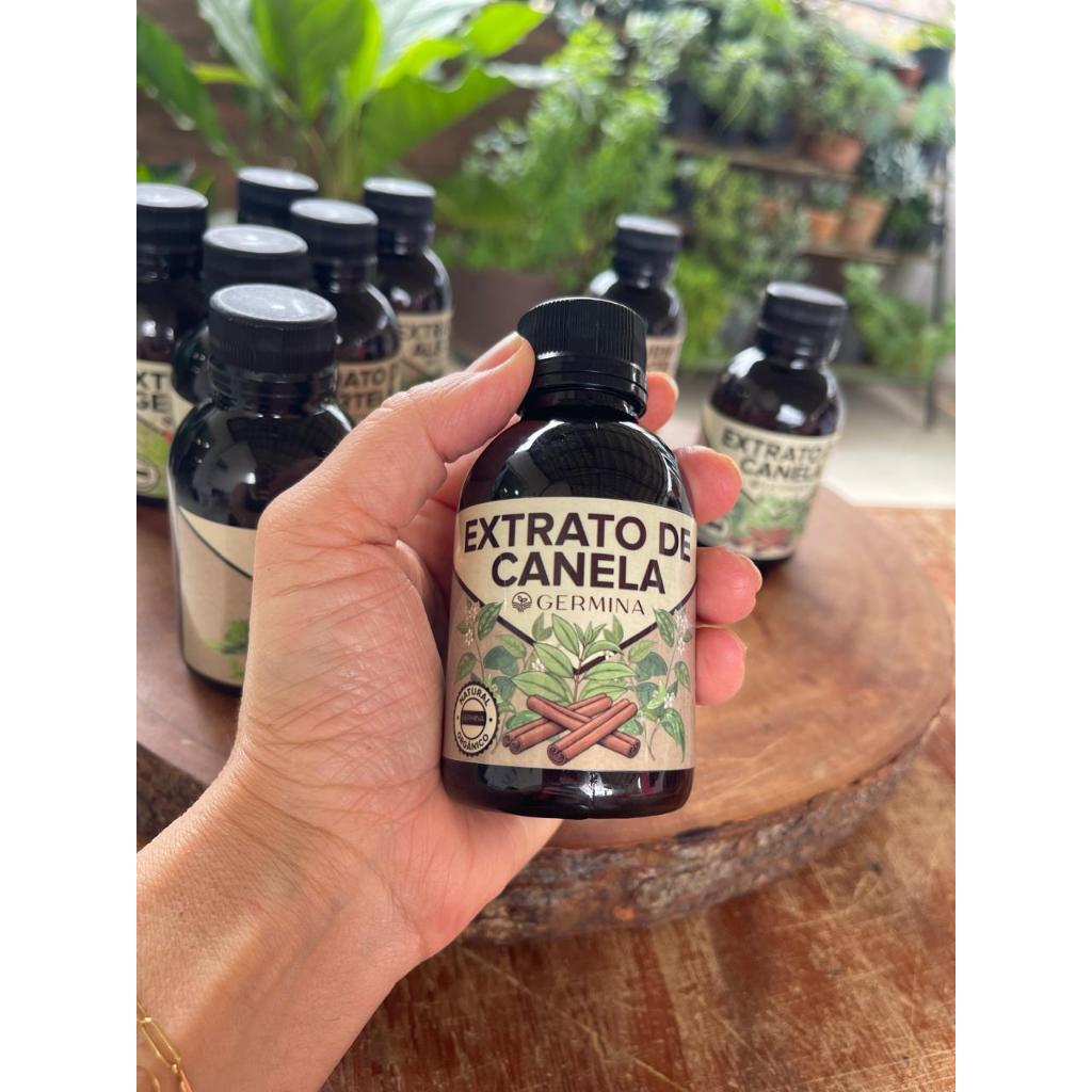 Extrato de Canela 100% Natural e Orgânico - 100ml em Oferta na Shopee