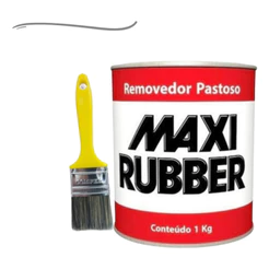 Removedor de Tinta Pastoso 1kg com Pincel Uso Automotivo Profissional Ideal Funilaria Metal Madeira