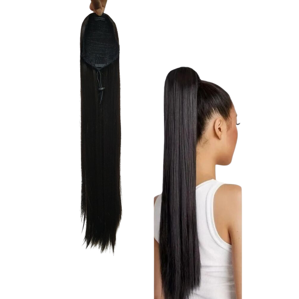 Aplique Coque  Elyra Rabo Orgânico Liso 60cm Na Tela Estilo E Praticidade Aspecto Natural
