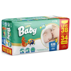 Fralda Little Baby Mega G Leve 38 Pague 34 Unidades