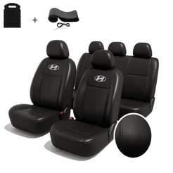 Jogo Capas Banco Automotivo Carro Hyundai Couro Impermeável Hb20 Tucson I30 Santa Fé Ix35 Creta