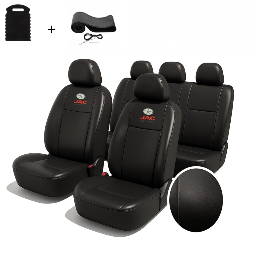 Jogo Capas Banco Automotivo Carro Jac Motors Couro Impermeável J2 J3 J5 T40 T50